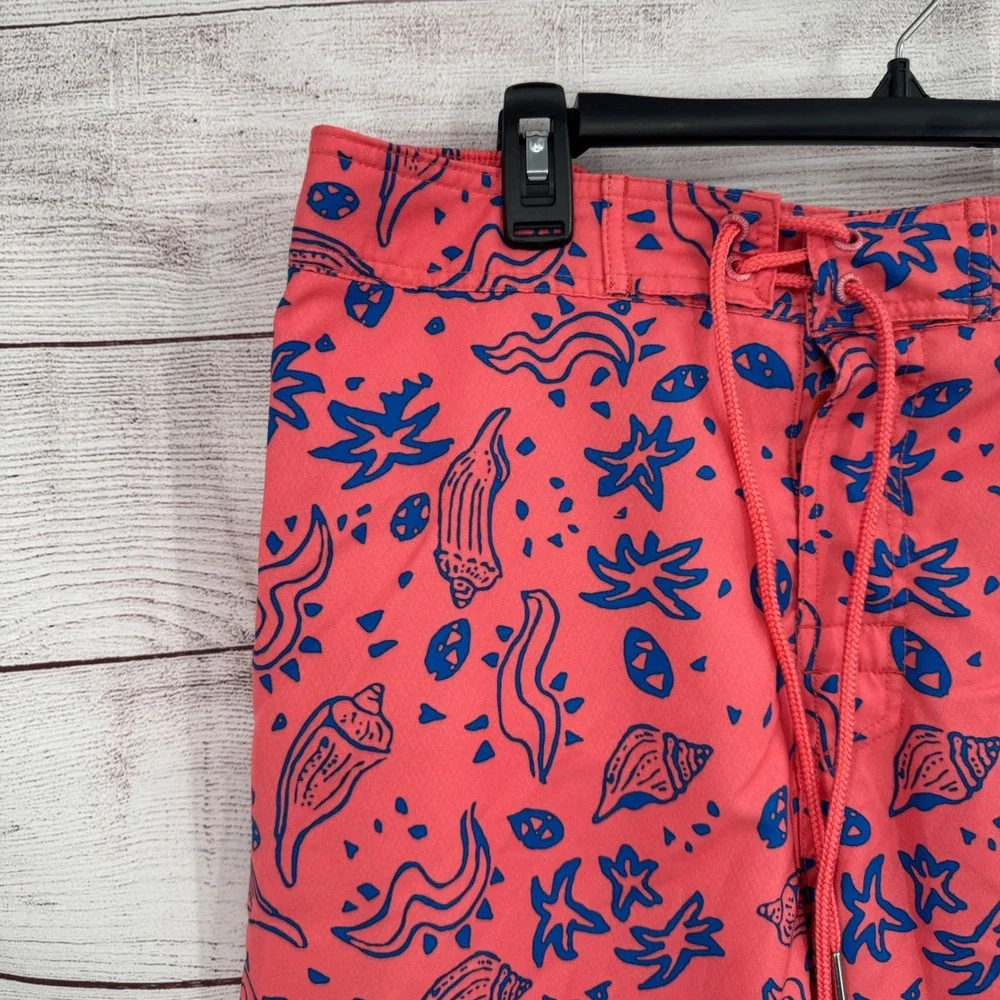 Southern Tide Swim Trunks Shorts Mens XL The Skipjack Sunset Coral Sea‎ Party